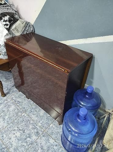 Qonaq masası, İşlənmiş, Qatlanan, MDF, Dördbucaq masa — 3