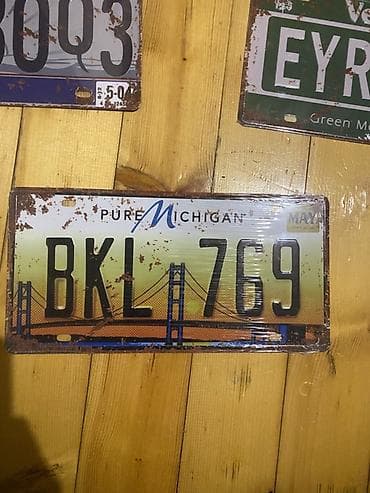 ABŞ dövlət nömrelerı dekratıv demır nomre — 7