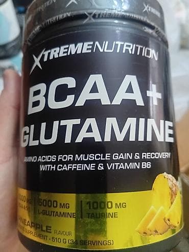 Maskalar, eynəklər: BCAA + Glutamine idman qida əlavəsi. Əzələ kütləsinin artırılması və — 5