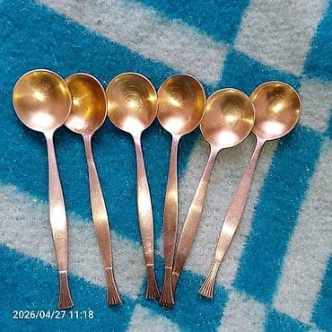 heinz kaşa: Melxiyor qablaşdırma dəsti – 6 ədəd balaca qaşıq - Material: mis — 1