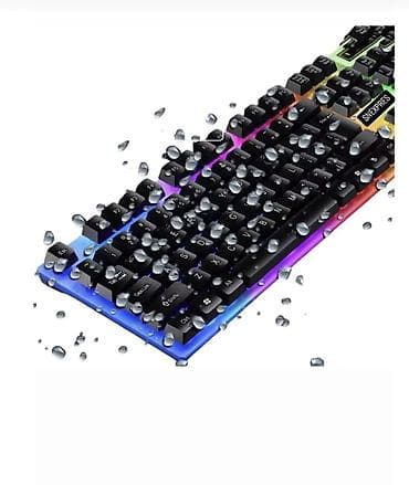 RGB arxa işıqlandırmalı tam ölçülü klaviatura - Rəngli LED