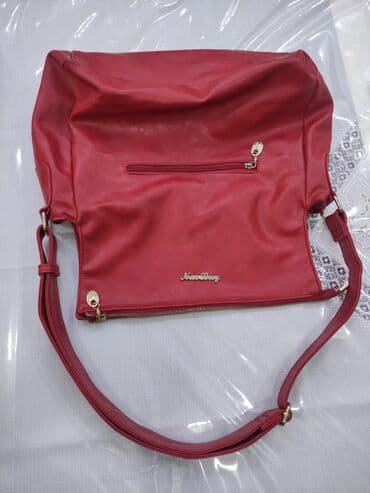 сумка на плечо: Brend natural deri- böyük ölçü çantası — 2