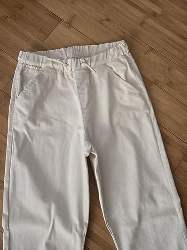 oyun alanı: DeFacto uşaq şalvarı – 12-13 yaş - Rəng: ağ - Model: jogger kəsim - — 2
