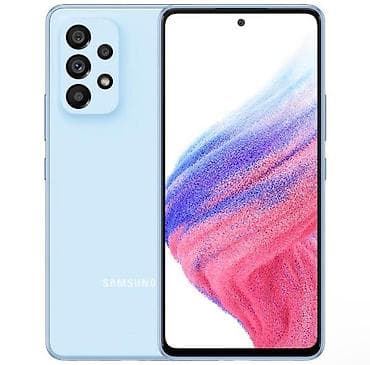 Samsung Galaxy A53, 128 GB, rəng - Mavi, Barmaq izi, İki sim kartlı, Face ID lalafo.az -da Samsung Galaxy A53, 128 GB, rəng - Mavi, Barmaq izi, İki sim kartlı, Face ID