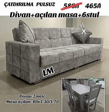 stol ev ucun: Di̇van-kravat, Açılan — 1