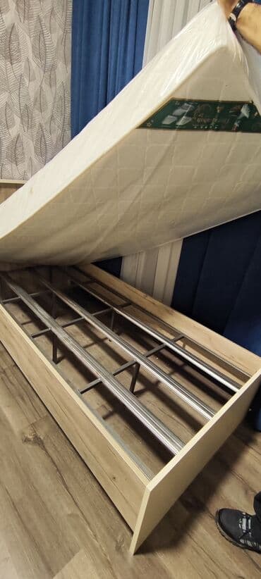 tek adamliq yataq: Односпальная кровать, Тумба, Новый — 3