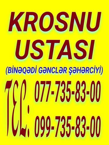 qapi ustu asmalar: Krosnu ustası (peyk antenalarının quraşdırılması və təmiri üzrə — 1