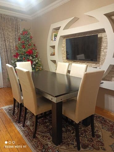 Табуретки: Для гостиной, Нераскладной, Прямоугольный стол, 6 стульев — 2