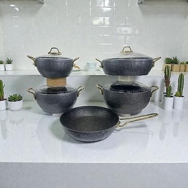 Qazan, rəng - Qara, Alüminium