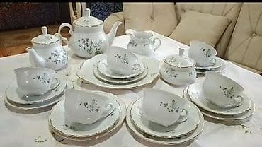 Çay dəsti, rəng - Ağ, Farfor, Çexiya — 3