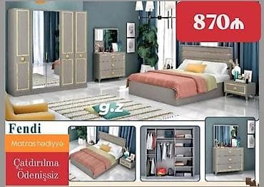 *Yataq Dəsti 💫870Azn* *💫Material:Rusiya İstehsalı Laminat 18/lik