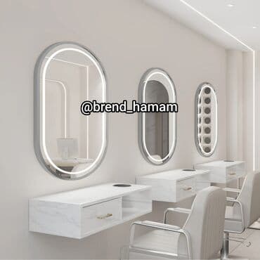 hamam guzguleri satisi: Güzgü Divar üçün, Oval — 1