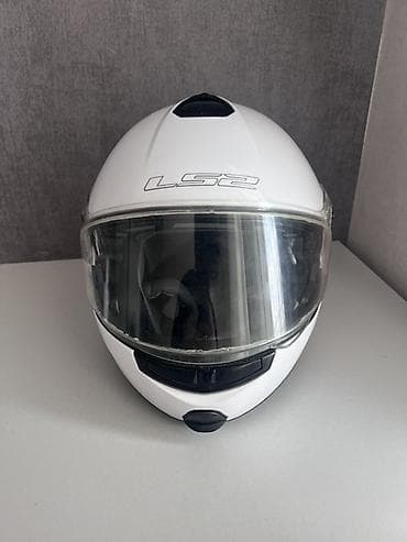 m50 matoru: LS2 motosiklet dəbilqəsi – ağ rəng - Tip: Tam üzlü (full-face) — 1