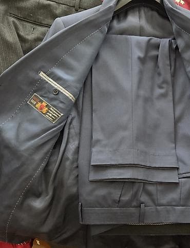 Şəxsi əşyalar: Kişi kostyumu – tünd göy rəngdə, klassik kəsim, 1 dəfə geyilib, demək — 3