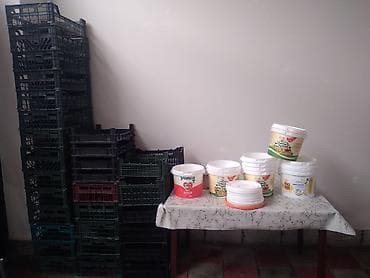 Təmir və tikinti: Plastik tara və borular dəsti - Qara rəngli plastik yeşiklər — 1