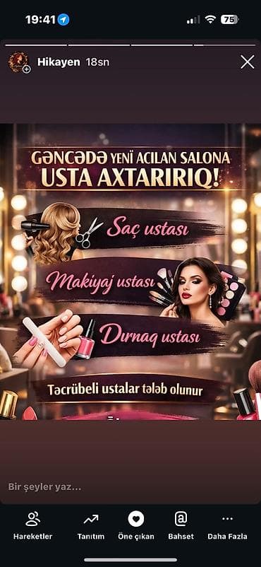 pizza ustası: Qadın saç ustası tələb olunur, Faiz — 1