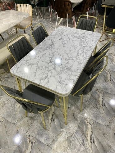 semra qab. qacaq instagram: Qonaq otağı üçün, Yeni, Açılmayan, Dördbucaq masa, 4 stul — 4