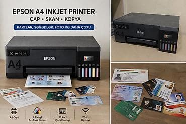 Epson L8050 A4 Inkjet Printer – Çap • Skan • Kopya İşlənmişdir 1 ay