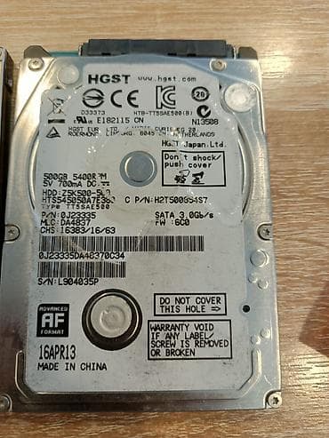 honda disk: Məhsul: 2-ci əl 2.5" SATA noutbuk HDD-ləri (işlək), hamısı Low Level — 2