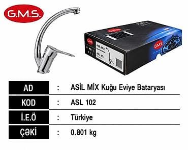 su c: G.M.S. ASİL MİX Kuğu Eviyə Bataryası - Model kodu: ASL 102 - Mənşə — 1