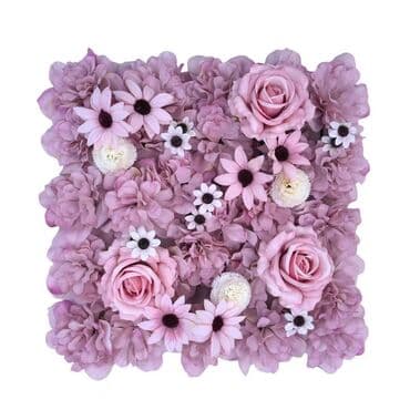 lalələr lalə gülü şəkilləri: Dekorativ süni gül paneli – kvadrat modul - Dizayn: sıx çiçək — 11