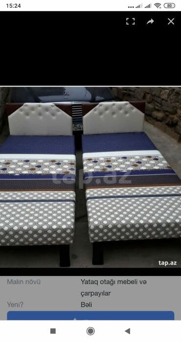 Çarpayılar taza Hazırları var Çatdırılma münasib qiymətə Vopçat — 1