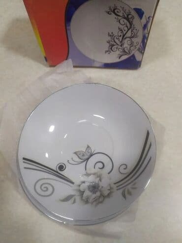 metbext eşyaları: Блюдца, цвет - Белый, Фарфор — 1