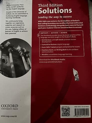 İş dəftərləri: Məhsul: Solutions Third Edition – Pre-Intermediate Workbook (Oxford — 2
