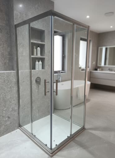 Avtogen: Şüşə duş kabinası – künc yerləşdirmə, sürüşən qapılı model - Korpus lalafo.az -da — 1 Avtogen: Şüşə duş kabinası – künc yerləşdirmə, sürüşən qapılı model - Korpus — 1