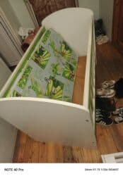 usaq ucun sekiller: Oğlan və qız üçün, İşlənmiş, Dördbucaq, Beşik, Matras ilə, Yellənmə mexanizmsiz — 4