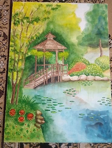 Akvarel tablo dəsti – təbiət mənzərələri lalafo.az -da Akvarel tablo dəsti – təbiət mənzərələri