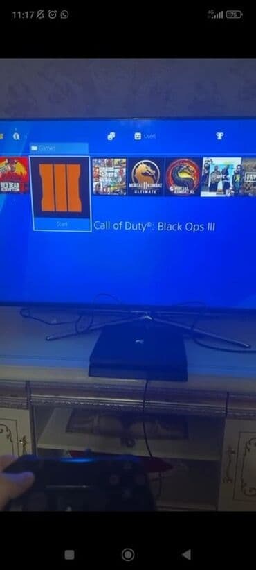 hdd yaddaş: Sony PlayStation 4 Slim oyun konsolu - Model: PS4 Slim (qara rəng) - — 3