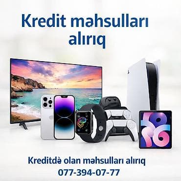 Фото и видеокамеры: Xidmət: Kreditdə olan məhsulların alınması📱💻⌚️🖥️🎮 Təsvir: - Kreditlə — 1