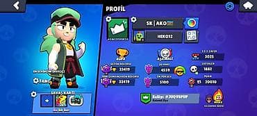 2 nəfərlik oyunlar: Brawl Stars oyun hesabı, bir çox xüsusiyyətlərə malikdir. Hesabda El — 2