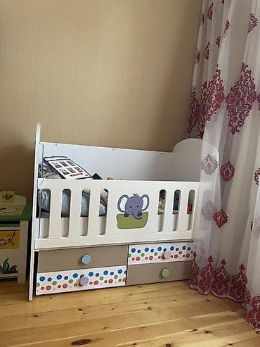 Beşiklər: Oğlan və qız üçün, Dördbucaq, Beşik, Dəstsiz, Matrassız, Yellənmə mexanizmsiz — 1