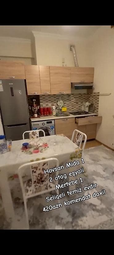 sumqayitda kafe icare: Hövsan Mıda 1yaşayiş kompeksi. 3 otagin 1 otagi baglanib verilir 2 — 2