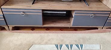 mebel desdi: Qonaq otağı dəsti - Material: ağac teksturalı MDF/LDSP kombinasiya — 5