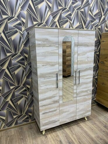 dolab satisi: Yeni, Açılan, 3 qapılı Düz dolab, Qarderob, paltar dolabı — 7