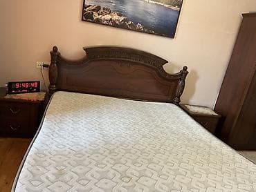 qoz bisiren: İkinəfərlik çarpayı, 2 tumba, Rumıniya, İşlənmiş — 4