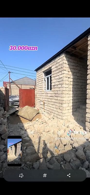 zigda heyet evi: Binə 3 otaqlı, 95 kv. m, Kredit yoxdur, Təmirsiz — 1