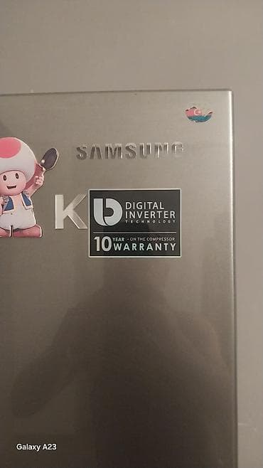 Техника и электроника: Б/у 1 дверь Samsung Холодильник Продажа, цвет - Серый, С колесиками — 1