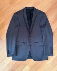 kisi pencekleri: Kişi kostyumu – 2 parça (jaket və şalvar) - Rəng: tünd boz, incə — 9