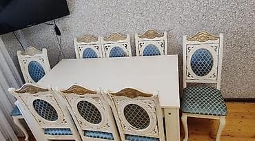 usdol usdul: A*Masa + 8 stul satilir* *qiyməti 280₼* *ünvan Sabunçu — 1