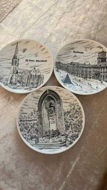 dovşan şəkilləri: DIvar ucun dekorativ tarelkalar - Almanyadan getirilibdir her biri - — 2