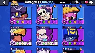 daşı: Brawl Stars oyunu üçün yüksək səviyyəli hesab - Trofey: 104 506+ - — 7