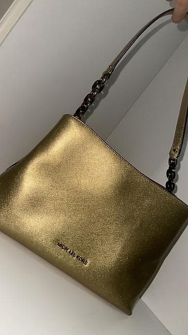 Çantalar: Michael Kors çanta - Rəng: metalik qızılı - Material: teksturalı — 3