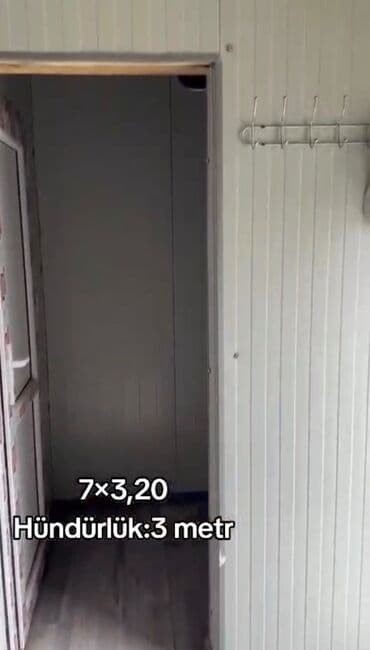 kontener ev: 7×3,20 ölçülü, hündürlüyü 3 metr olan konteyner ev/sahə ofisi. - İş və — 4