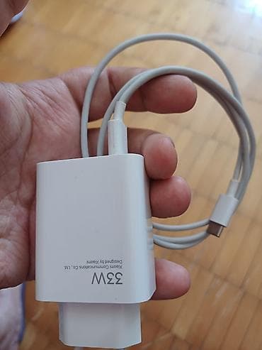 xiaomi adapter: Original 33W qutudan çıxma Xiaomi note 13 adapteri çox az istifadə — 1