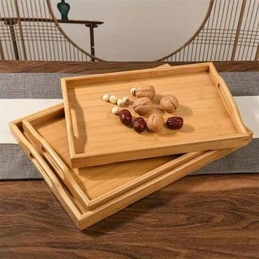 Ev üçün dekor: Podnos
3-lü dest
bamboo material — 5