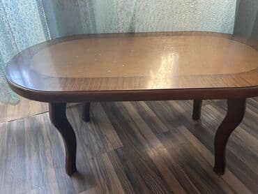 jurnalni stol modelleri: Jurnal masası, Açılmayan, Taxta, Oval masa — 1